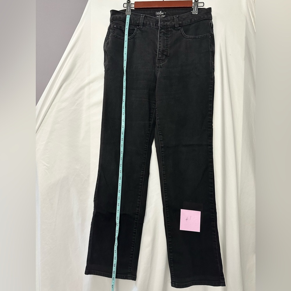 Women’s Maurices Everflex High-Rise Black Straight Leg Jeans Size 12